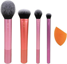 Load image into Gallery viewer, Real Techniques by Samantha Chapman, Everyday Essentials, For Blush + Foundation + Shadow + Highlighter + Concealer, 5 Pieces