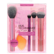 Load image into Gallery viewer, Real Techniques by Samantha Chapman, Everyday Essentials, For Blush + Foundation + Shadow + Highlighter + Concealer, 5 Pieces