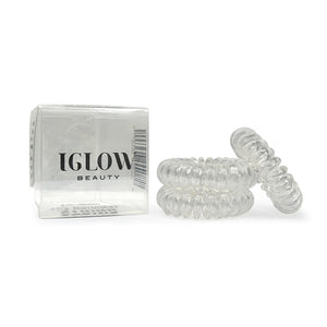 IGlow - String Styling hair bands 3 pcs Transparent