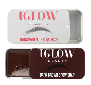 IGLOW eye brow Soap Set (transparent + brown)