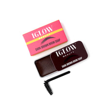 Load image into Gallery viewer, IGLOW Eyebrow Dark Brown Soap
